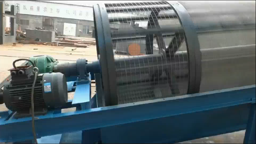 Drum vibrating screen's running video