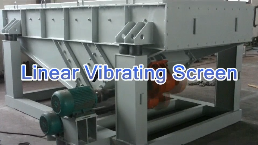 exciter-type linear vibrating sifter's running video